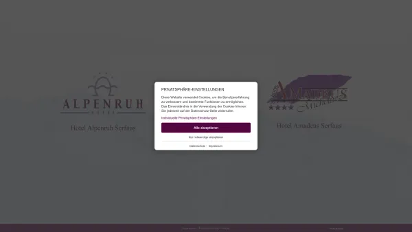 Website Screenshot: Micheluzzihotels - Home - Hotel Alpenruh Serfaus - Date: 2023-06-23 12:07:07