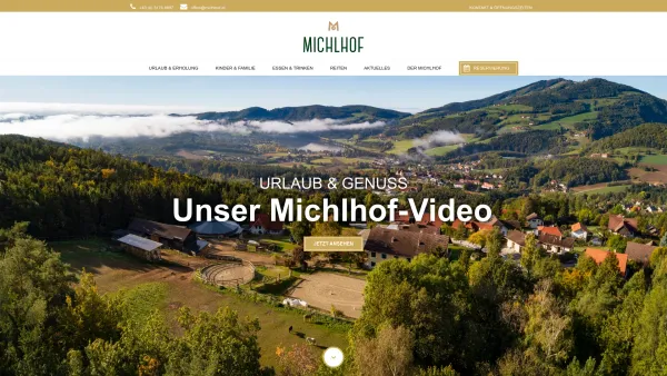 Website Screenshot: Heuriger Michlhof - Gasthof Michlhof - Urlaub und Genuss auf Steirisch - Date: 2023-06-14 10:43:53