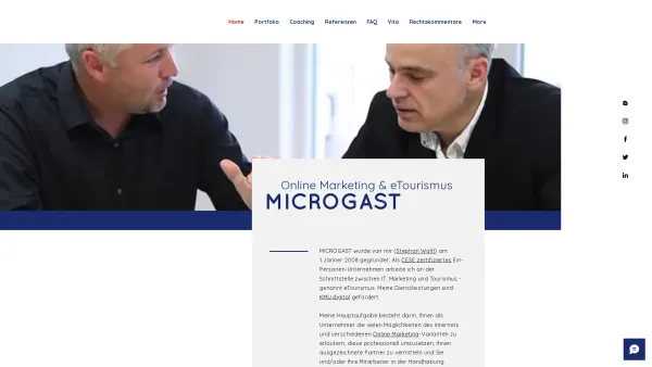 Website Screenshot: Stephan Waltl Microgast - microgast | Online Marketing & eTourismus Österreich - Date: 2023-06-23 12:07:07