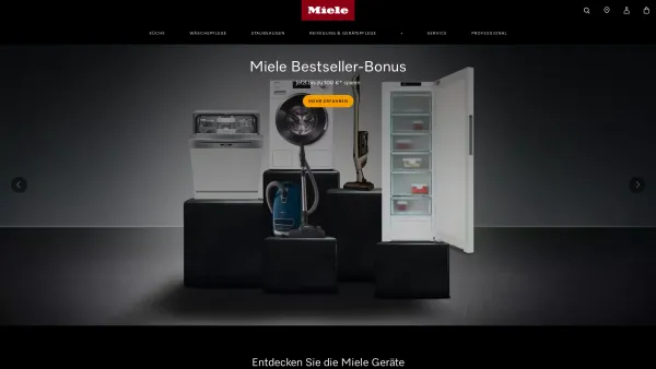Website Screenshot: Miele Gesellschaft m.b.H. - Willkommen bei Miele - Immer besser - Date: 2023-06-23 12:07:08