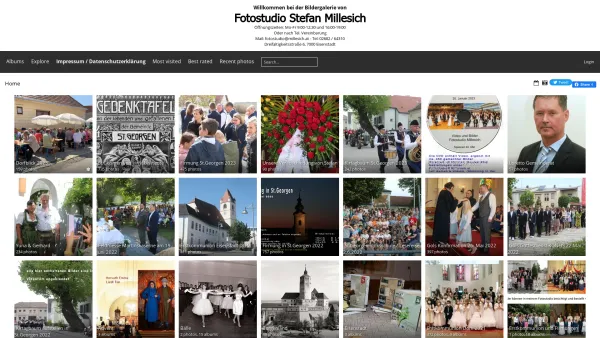 Website Screenshot: Fotostudio Millesich GmbH - Fotostudio Stefan Millesich - Date: 2023-06-23 12:07:10