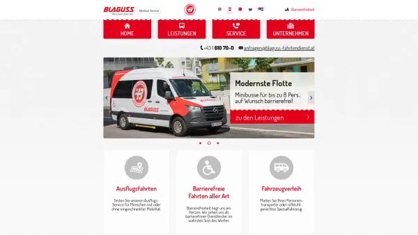 Website Screenshot: mbs. Blaguss Reisen BLAGUSS - Startseite | Blaguss-Minibus-Service - Date: 2023-06-14 10:43:53