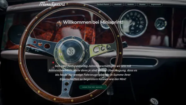 Website Screenshot: Ronald Mini Sprint - Minisprint® Seit 1988 alles für echte Minis, mitten in Wien. - Date: 2023-06-15 16:02:34