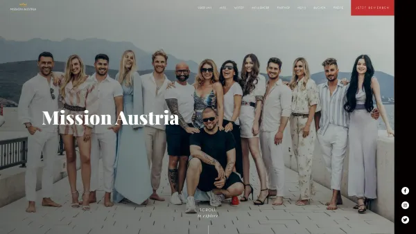 Website Screenshot: MISS AUSTRIA CORPORATION - Home - Mission Austria - Date: 2023-06-23 12:07:13