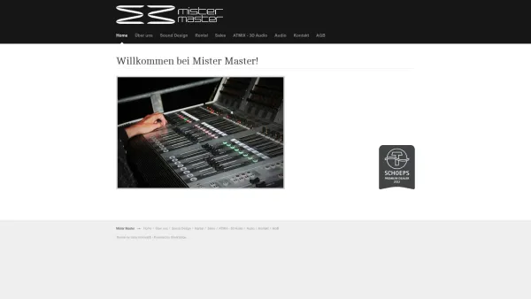 Website Screenshot: Mister Master Martin Mayer - Willkommen bei Mister Master! » Mister Master - Date: 2023-06-23 12:07:13