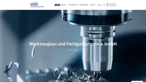 Website Screenshot: Mitech Werkzeugbau und Fertigungstechnik GmbH - Mitech – Werkzeugbau und Fertigungstechnik GmbH - Date: 2023-06-23 12:07:13