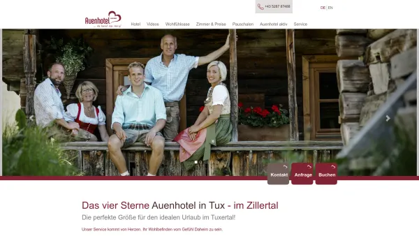 Website Screenshot: Herbert mittendorf.at - Hotel in Tux | Auenhotel - Date: 2023-06-14 10:43:53