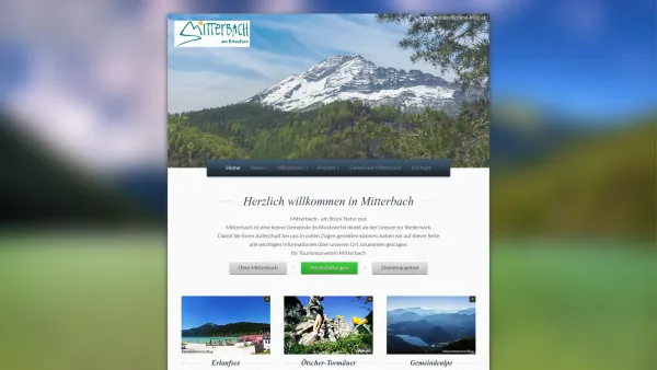 Website Screenshot: Tourismusverein Mitterbach - Mitterbach - Natur pur erleben › Tourismusverband und Gemeinde Mitterbach - Date: 2023-06-23 12:07:13