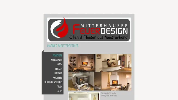 Website Screenshot: Mitterhauser Feuerdesign - Kachelofen: Kachelöfen und Fliesen aus Niederösterreich nähe St. Pölten - mitterhauser-feuerdesigns Webseite! - Date: 2023-06-23 12:07:13