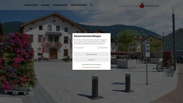 Website Screenshot: Marktgemeindeamt Marktgemeinde Mittersill RiS-Kommunal - Stadtgemeinde Mittersill - Home - Date: 2023-06-14 10:43:53