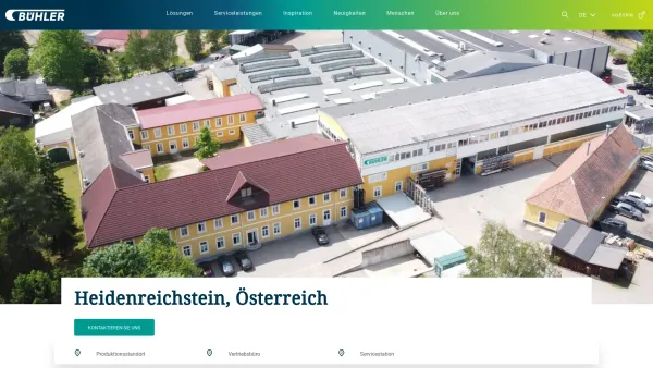 Website Screenshot: Metall und Kunststoffwaren Erzeugungsgesellschaft mbH - Bühler Heidenreichstein, Österreich | Bühler Group - Date: 2023-06-23 12:07:13