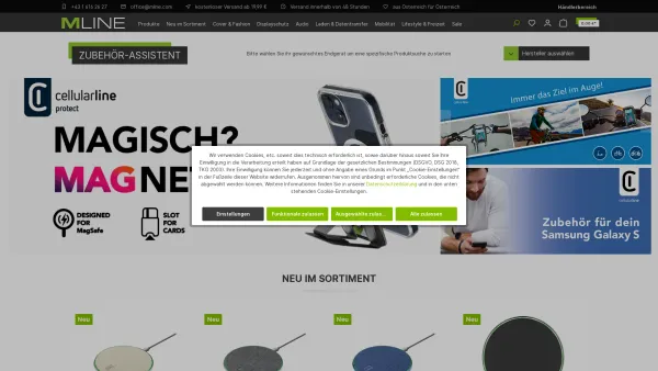 Website Screenshot: MLINE Vertriebs und Productions M L I N E der SHOP - MLINE B2C - Date: 2023-06-14 10:43:53