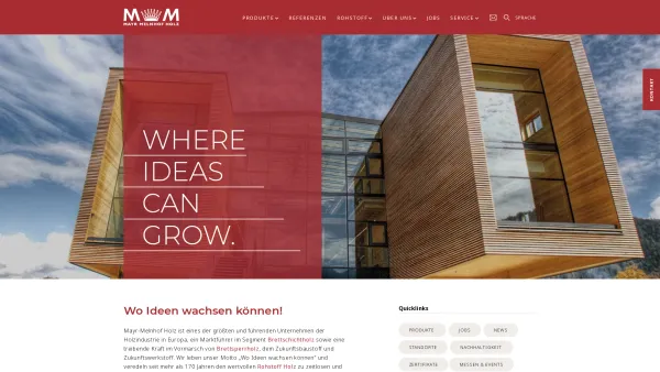 Website Screenshot: Mayr-Melnhof Holz Holding AG - Startseite - MM Holz - Date: 2023-06-14 10:43:53
