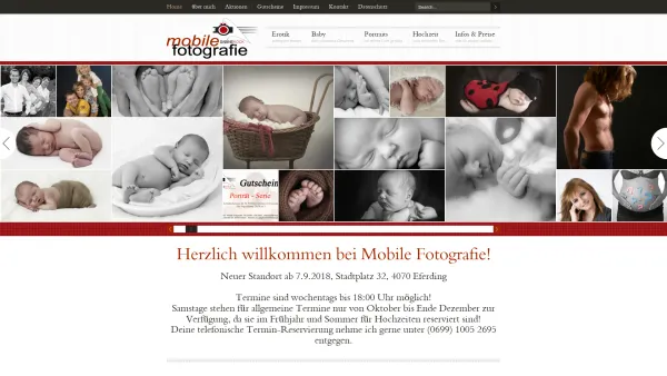 Website Screenshot: Mobile Fotografie Sabine Köck Studio für alle fotografischen Arbeiten - Mobile Fotografie - Date: 2023-06-23 12:07:16