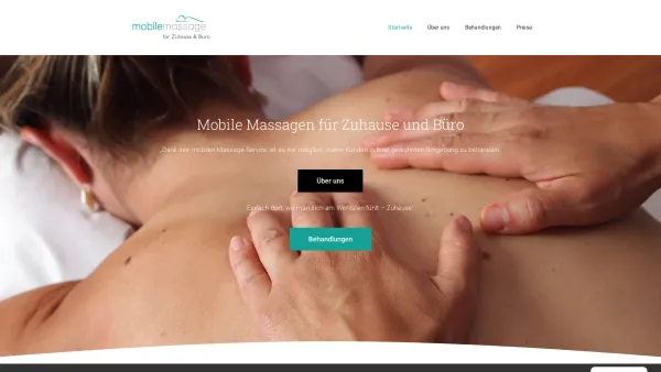 Website Screenshot: mobile massage für Zuhause und Büro Klaus Hitzenberger - Mobile Massage Gmunden – Mobile Massage für Zuhause und Büro - Date: 2023-06-23 12:07:16