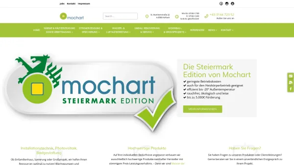Website Screenshot: Mochart - Mochart GmbH – Energie von Zuhause | Lebensraumgestalltung | - Date: 2023-06-23 12:07:16