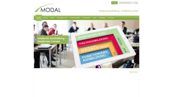 Website Screenshot: MODAL-Gesellschaft für betriebsorientierte Bildung und Management MODAL-Bildungszentrum - Modal Bildungsinstitut: Home - Date: 2023-06-23 12:07:16