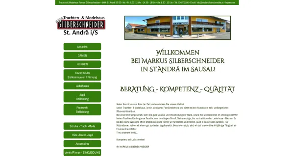Website Screenshot: Modehaus Roman Silberschneider - Trachten & Modehaus, Roman Silberschneider, St.Andrä i/S - Date: 2023-06-15 16:02:34