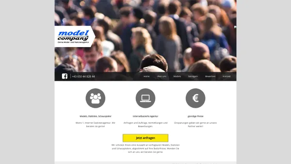 Website Screenshot: Model Company - Home | Modelcompany - Date: 2023-06-23 12:07:18