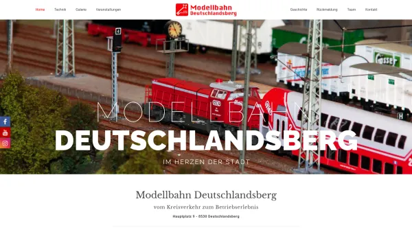 Website Screenshot: Modellbahn Deutschlandsberg - Modellbahn Deutschlandsberg - vom Kreisverkehr zum Betriebserlebnis - Im Herzen der Stadt - Date: 2023-06-23 12:07:18