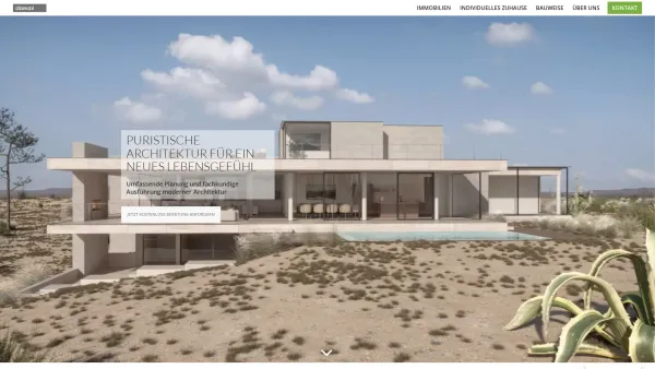 Website Screenshot: DOMIZIL Haus und Projekt GmbH - Puristische Architektur und Ausführung - Architektenhaus - Date: 2023-06-15 16:02:34