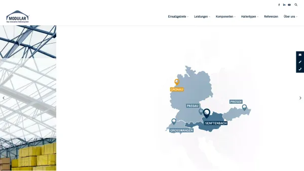 Website Screenshot: Modular Hallensysteme GMBH - MODULAR Hallenbau - das innovative Hallensystem - Date: 2023-06-23 12:07:18