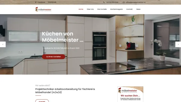 Website Screenshot: Johann Neue Seite 1 - moebelmeister.at - Date: 2023-06-23 12:07:18