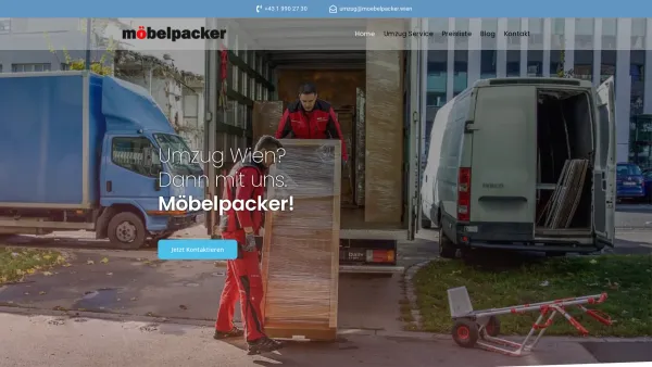 Website Screenshot: Möbelpacker Umzug Wien? Dann mit uns. - Möbelpacker: Umzug Wien | Nr.1 für die Übersiedlung - Date: 2023-06-15 16:02:34