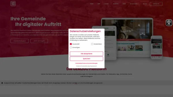 Website Screenshot: Gemeindeamt Gemeinde Mönichwald - GEM2GO - Branchenlösungen für Kommunen und Städte - Date: 2023-06-23 12:07:18
