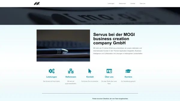 Website Screenshot: MOGI.austria Hortschitz OEG - MOGI b.c.c. GmbH – MOGI business creation company GmbH - Date: 2023-06-23 12:07:21