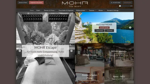 Website Screenshot: Hotel 3 Mohren**** - MOHR life resort - Wellness / Lifestyle Hotel Lermoos Tirol Österreich - Date: 2023-06-23 12:07:21