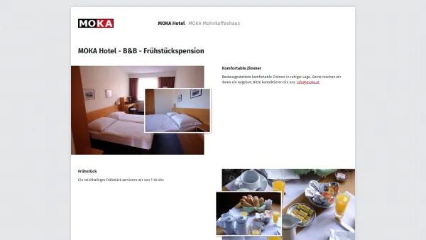 Website Screenshot: Hotel-Pension   MOKA    Fam. Schneider   - MOKA Hotel - MOKA Mohnkaffeehaus & Hotel - Date: 2023-06-23 12:07:21