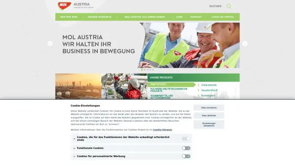 Website Screenshot: MOL Austria Handels GmbH - MOL Austria - Date: 2023-06-23 12:07:21