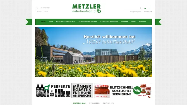 Website Screenshot: Metzler Käse-Molke â molkeprodukte.com - Home - Naturhautnah - Metzler Molkeprodukte - Date: 2023-06-23 12:07:21