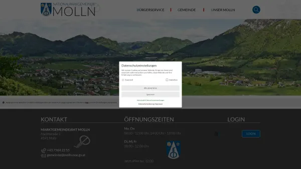 Website Screenshot: Marktgemeinde Molln RiS-Kommunal - Gemeinde Molln - Startseite - Date: 2023-06-14 10:43:56