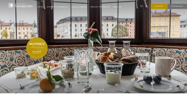 Website Screenshot: Best Western Hotel Mondschein**** - 4* Hotel im Zentrum von Innsbruck - Hotel Mondschein - Date: 2023-06-23 12:07:21