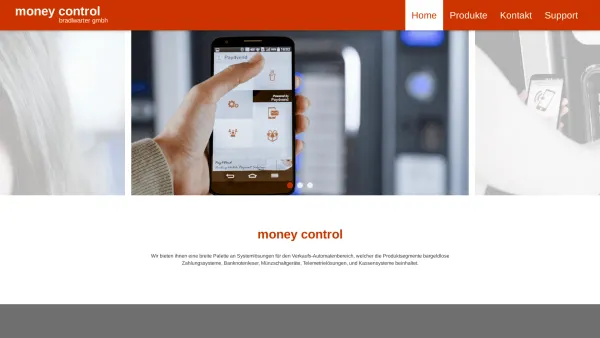 Website Screenshot: money-control Bargeldlose Zahlungssysteme - Money Control – Bradlwarter GmbH - Date: 2023-06-23 12:07:21