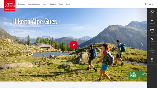 Website Screenshot: Haus a l p e n s z e n e m o n t a f o n - Holidays in Austria: Hiking & Skiing in Montafon, Vorarlberg - Date: 2023-06-23 12:07:21