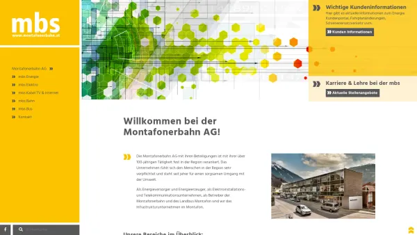 Website Screenshot: Montafonerbahn AG Schruns mbs - Montafonerbahn AG - Montafonerbahn AG - Date: 2023-06-14 10:43:56