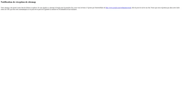 Website Screenshot: Andrea Design Monte Christo - Search Console - Notification de réception de sitemap - Date: 2023-06-23 12:07:21