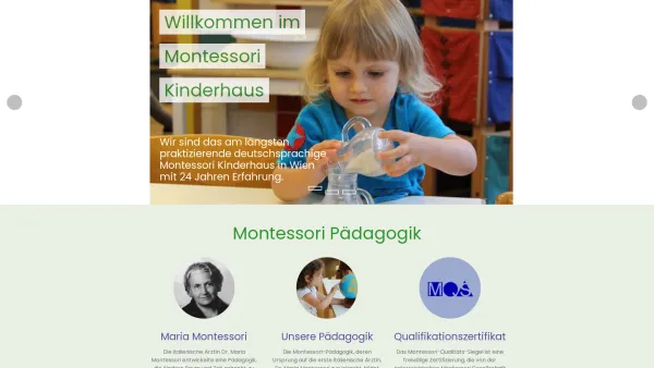 Website Screenshot: Verein Montessori-Kinderhaus Hetzgasse Wien Österreich - Montessori Kinderhaus | Home - Date: 2023-06-23 12:07:21