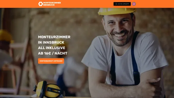Website Screenshot: Monteurzimmer Innsbruck - All incl. Monteurzimmer in Innsbruck ?? Nur noch 2 verfügbar - Date: 2023-06-15 16:02:34
