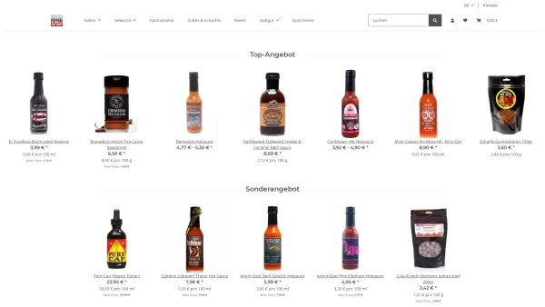 Website Screenshot: Mopeppers Hotshop - Chili-Online-Shop für Soßen, Knabbereien, Bonbons und mehr: Mopeppers - Date: 2023-06-23 12:07:24