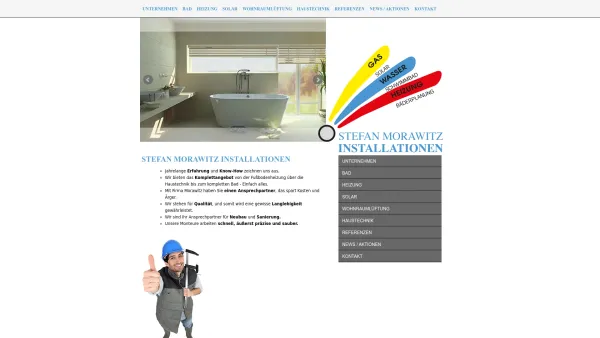 Website Screenshot: Stefan Morawitz Installationen - Morawitz Stefan Installationen - Date: 2023-06-23 12:07:24