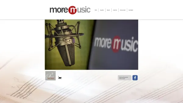 Website Screenshot: more music Kohlwein-Bruckner GmbH. - more music - Tonstudio Wien - Date: 2023-06-23 12:07:24