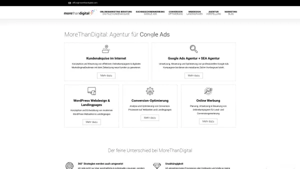 Website Screenshot: More Than Digital e.U. - Digital Marketing Agentur | Wien | MoreThanDigital by Christian Wagner - Date: 2023-06-23 12:07:24