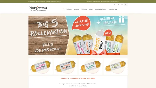 Website Screenshot: Morgentau Biogemüse GmbH - Morgentau - Date: 2023-06-23 12:07:24