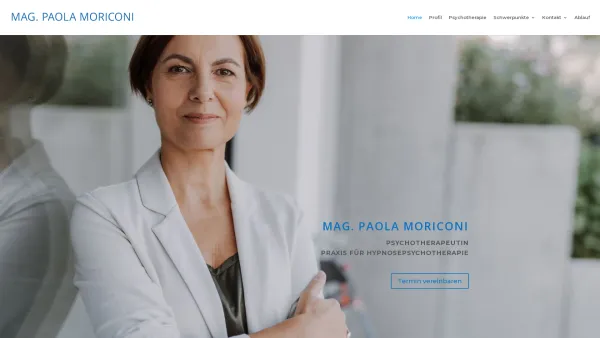 Website Screenshot: Mag. Paola Moriconi - Mag. Paola Moriconi - Hypnosepsychotherapie in 1190 Wien - Date: 2023-06-23 12:07:24