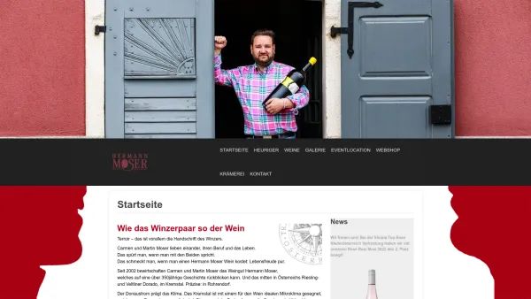 Website Screenshot: Weingut Hermann Moser Rohrendorf - Moser-hermann - Date: 2023-06-23 12:07:24
