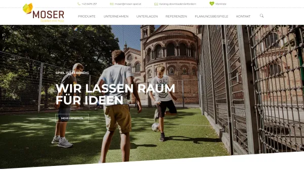 Website Screenshot: Moser Spielgeräte GmbH & Co KG - Ein Spielplatz aus Holz | Moser Spielgeräte GmbH - Date: 2023-06-15 16:02:34